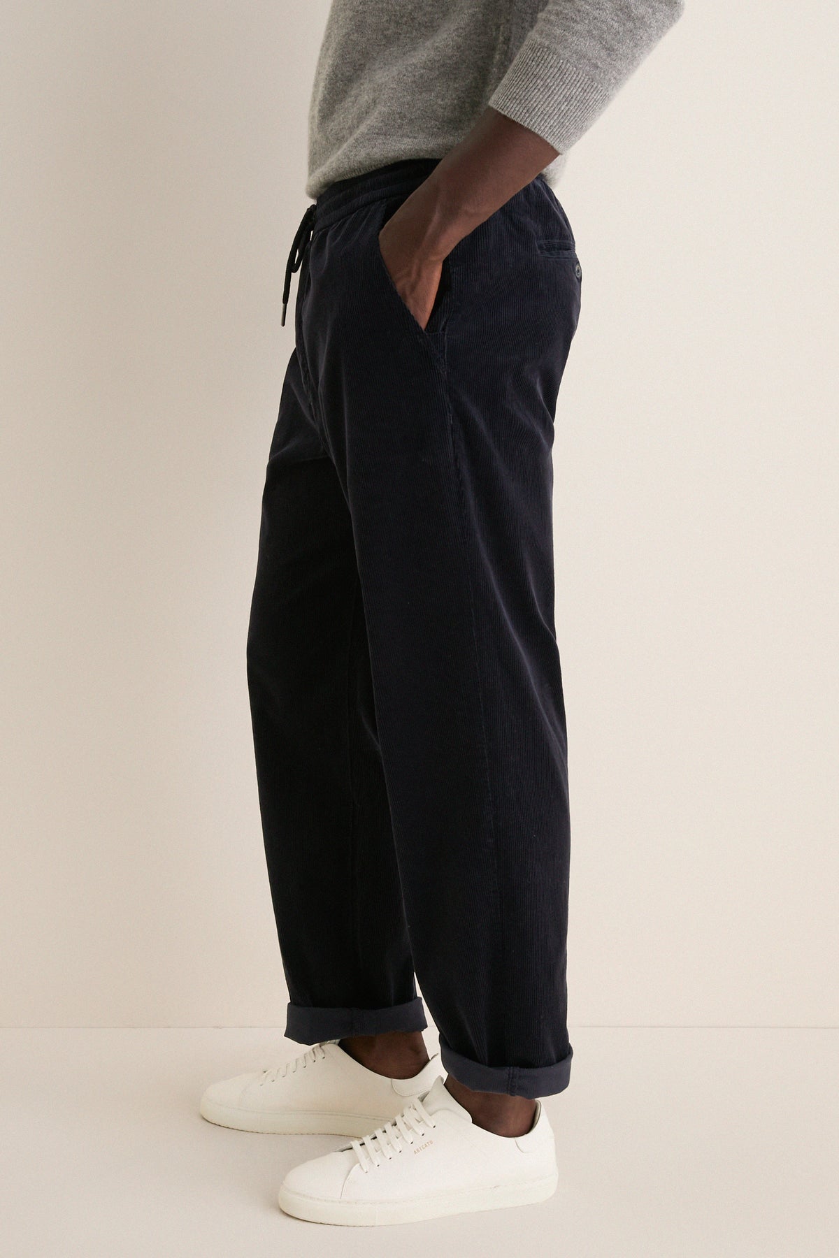 Faded Navy Relaxed Fit Corduroy Saturday Pant