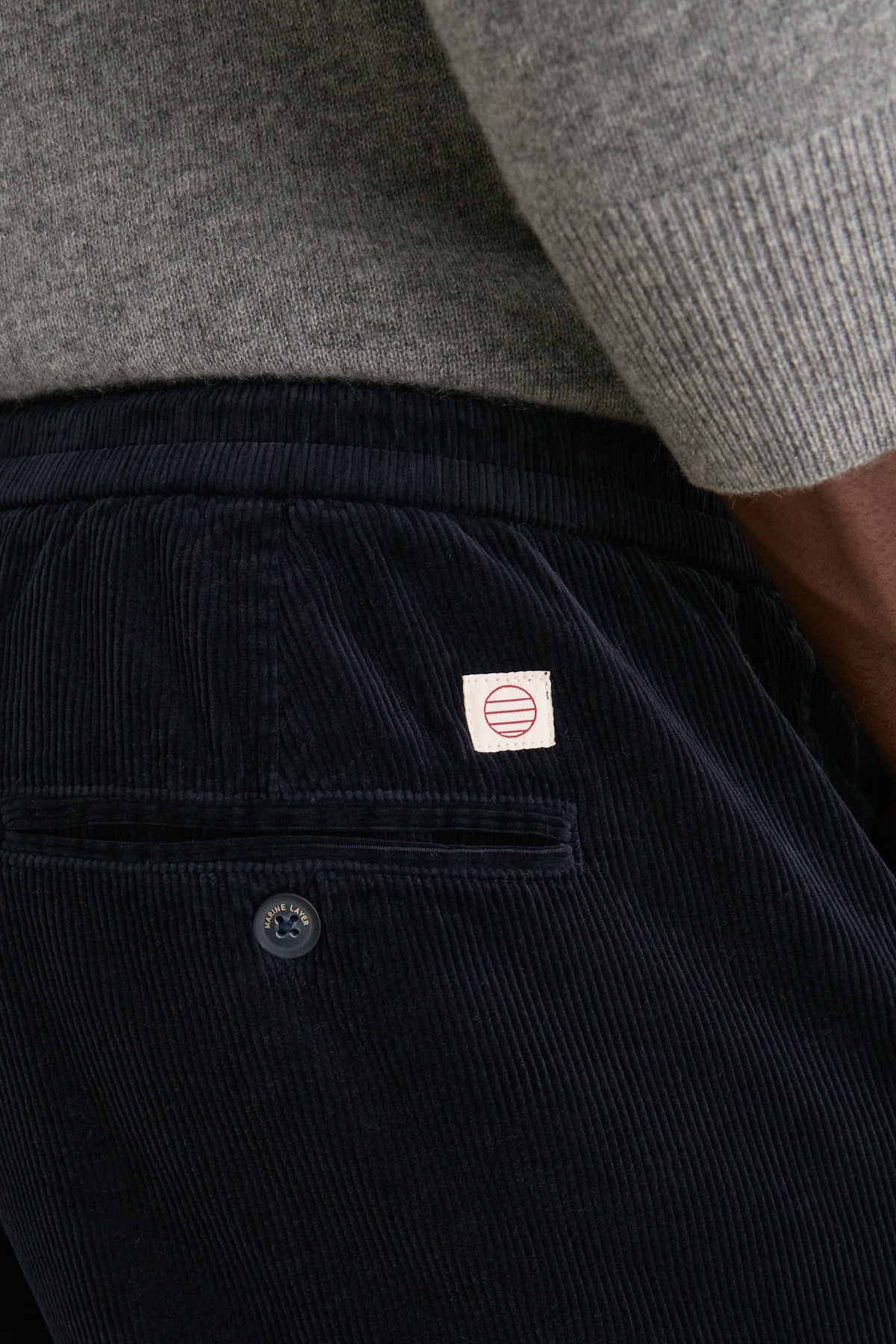 Faded Navy Relaxed Fit Corduroy Saturday Pant