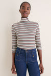 Multicolor Stripe Ellory Turtleneck