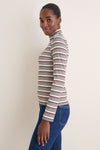 Multicolor Stripe Ellory Turtleneck