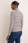 Multicolor Stripe Ellory Turtleneck