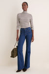 Multicolor Stripe Ellory Turtleneck