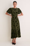 Pine Velvet Elodie Dress