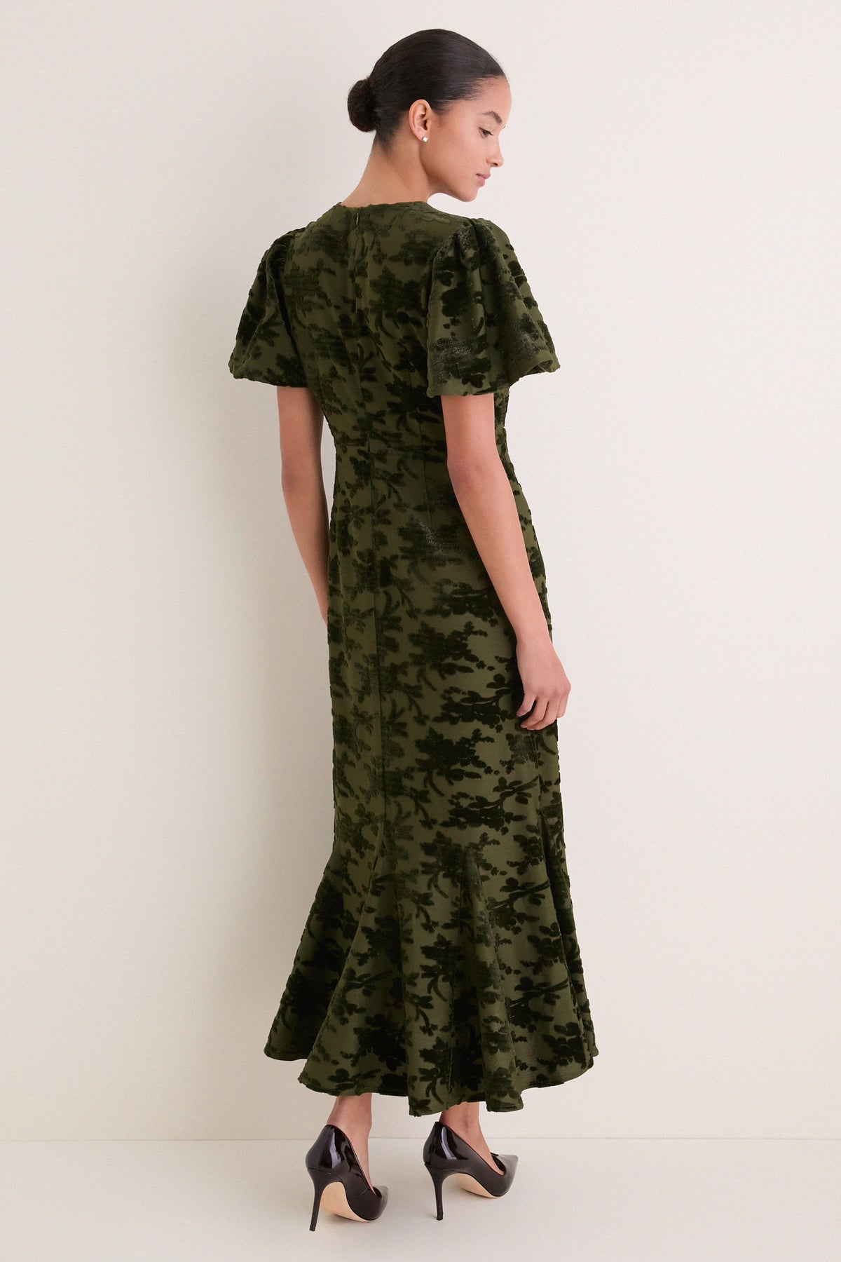 Pine Velvet Elodie Dress