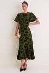 Pine Velvet Elodie Dress