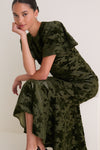 Pine Velvet Elodie Dress