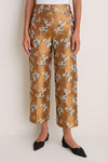 Gilded Blossom Jacquard Julia Pants