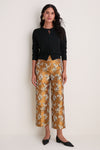 Gilded Blossom Jacquard Julia Pants
