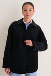 Navy Quilted Corduroy Graham Jacket
