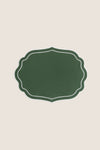 Green Cotton Scallop Placemat Set of 4