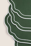 Green Cotton Scallop Placemat Set of 4