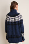 Navy Fair Isle Zermatt Turtleneck