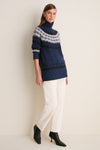 Navy Fair Isle Zermatt Turtleneck