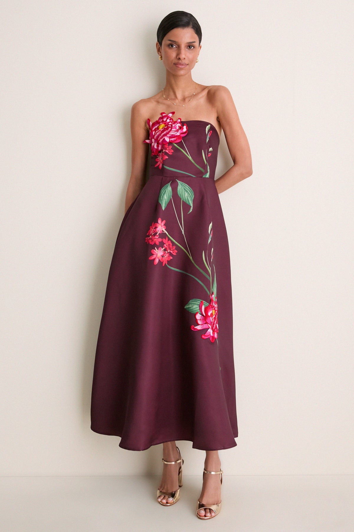 Burgundy Thaisa Gown