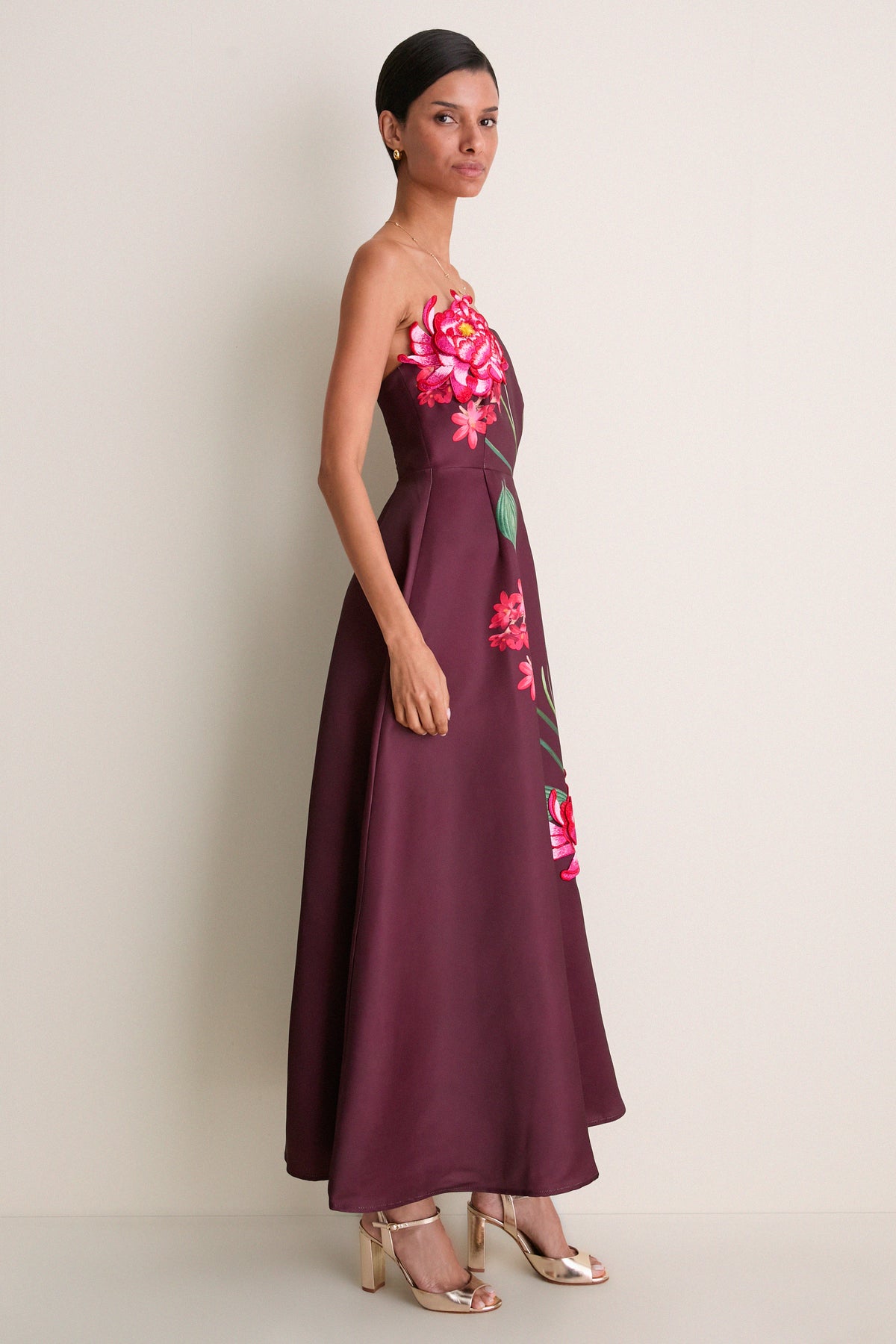 Burgundy Thaisa Gown