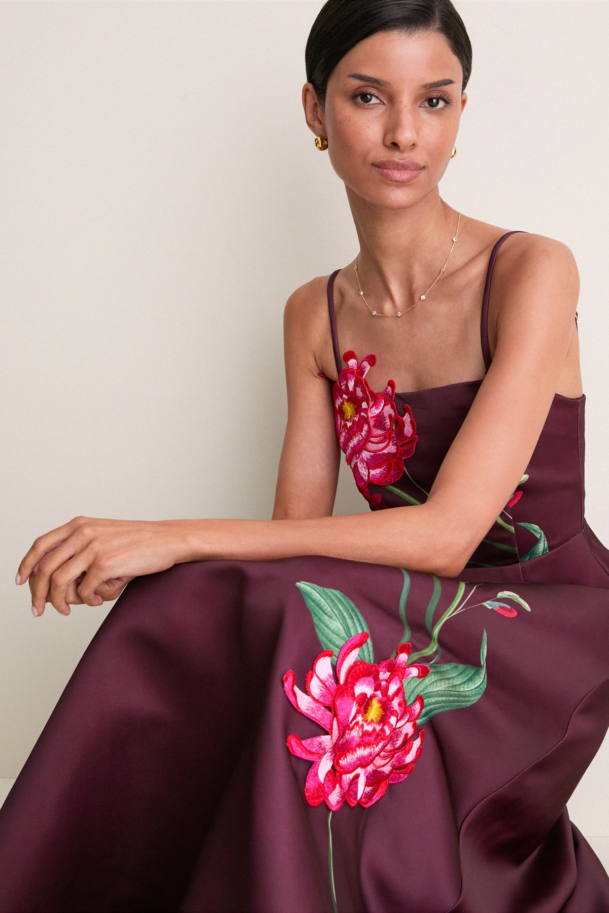 Burgundy Thaisa Gown