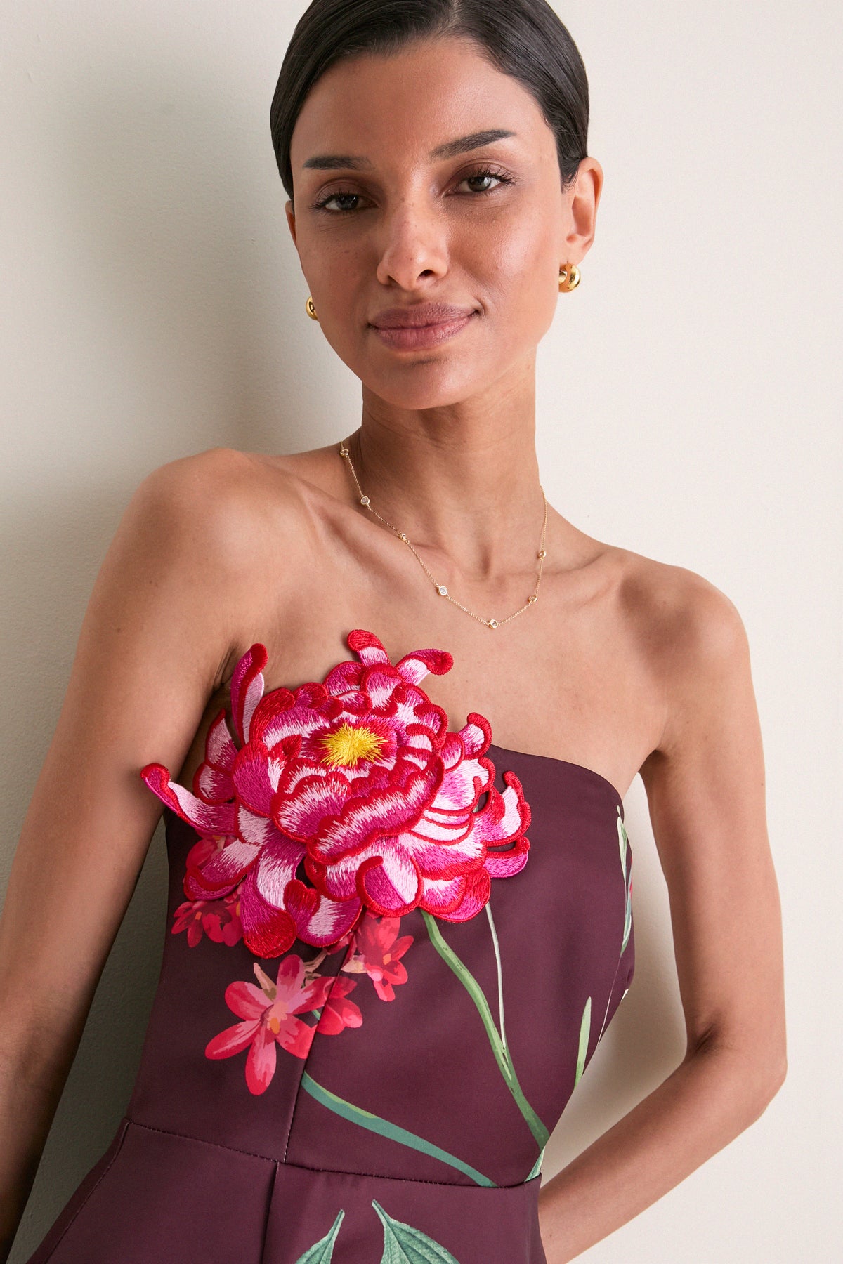 Burgundy Thaisa Gown
