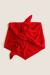 Apple Red Large Cashmere Triangle Scarf