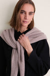 Wheat Large Cashmere Triangle Scarf