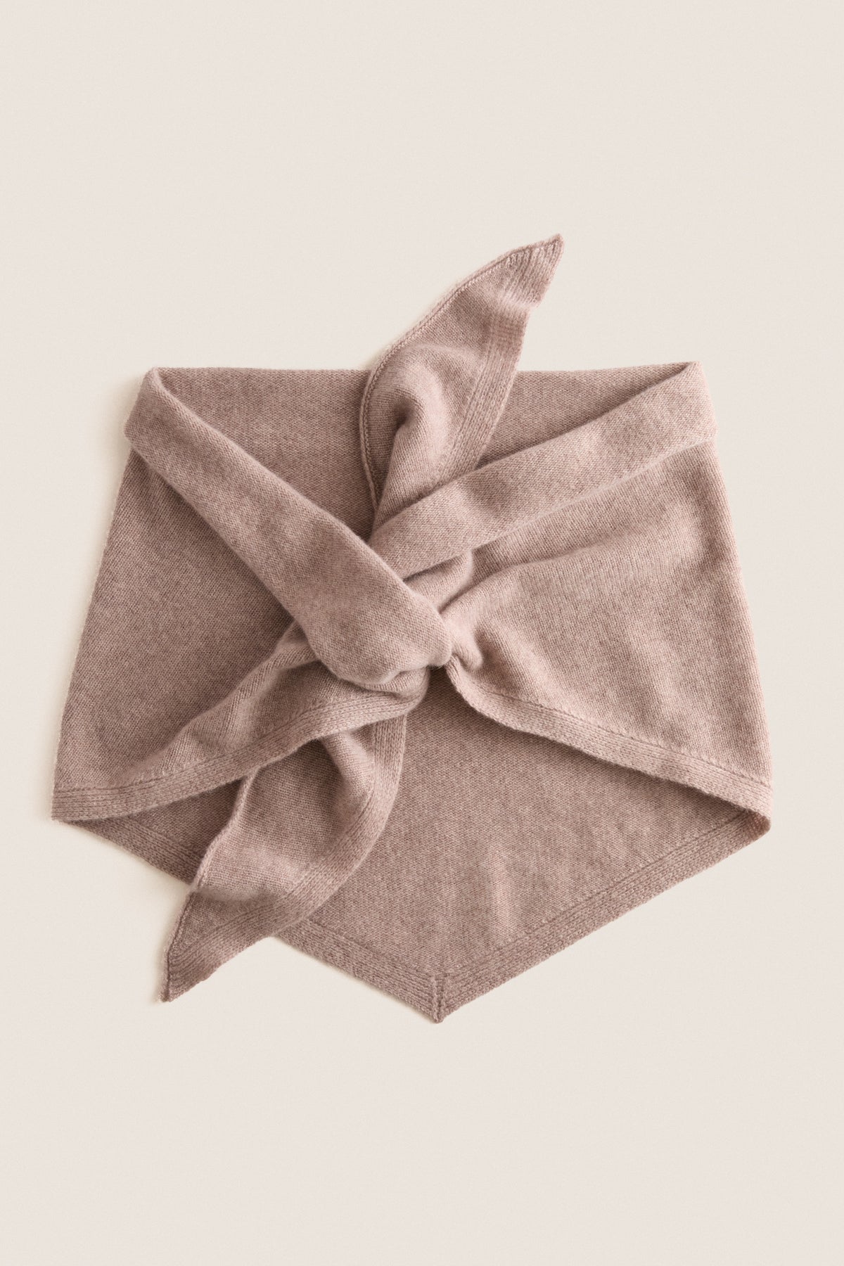 Wheat Large Cashmere Triangle Scarf