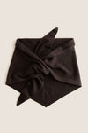 Espresso Large Cashmere Triangle Scarf