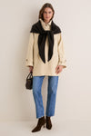 Espresso Large Cashmere Triangle Scarf