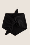 Black Large Cashmere Triangle Scarf