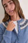 Slate Fair Isle Cashmere Moritz Cardigan