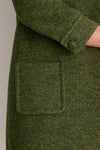 Olive Wool Boucle Pearson Dress