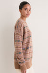 Camel Fair Isle Wool Verbier Crewneck