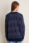 Midnight Fair Isle Wool Verbier Crewneck