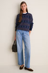 Midnight Fair Isle Wool Verbier Crewneck