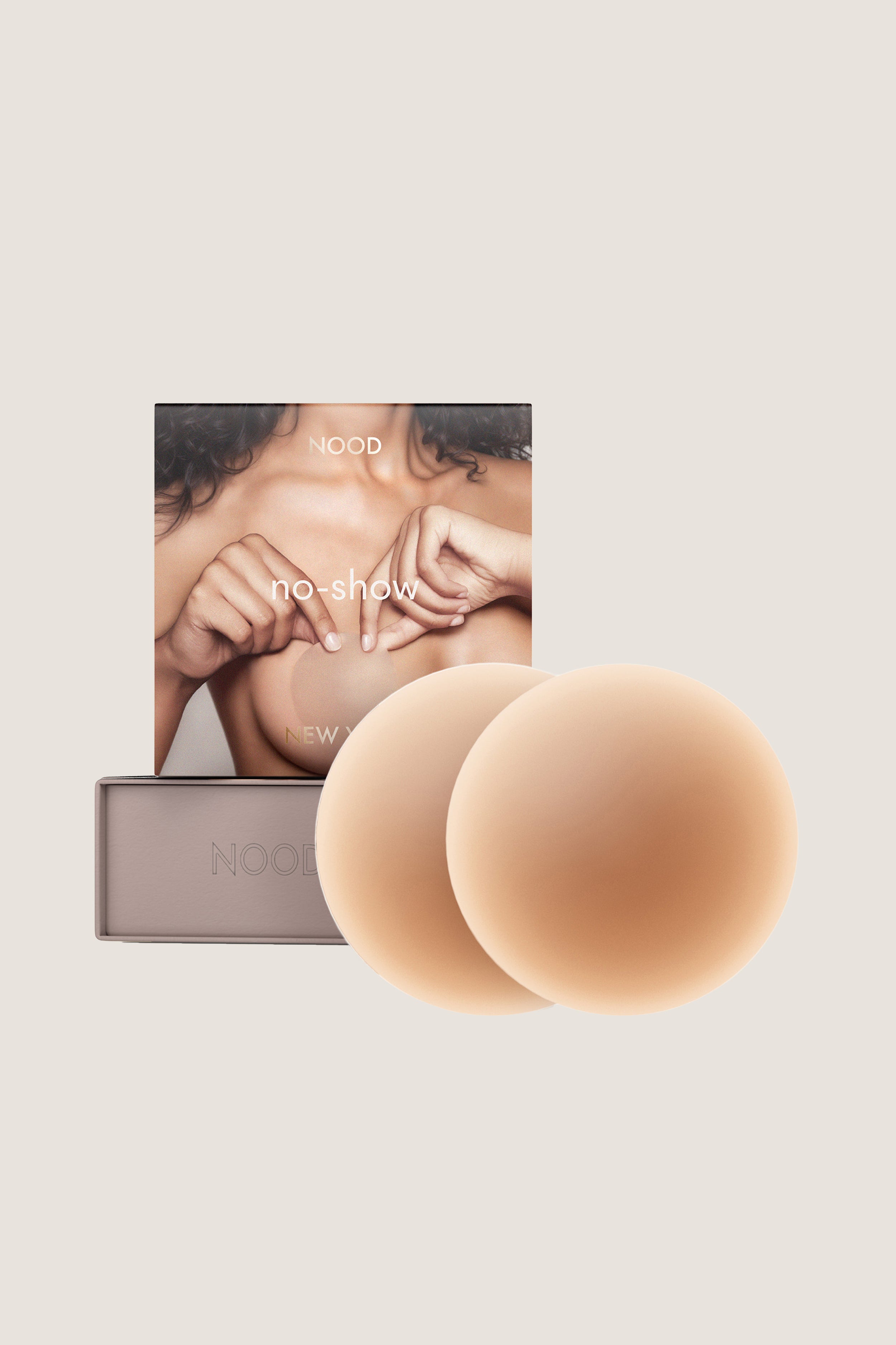 Soft Tan No-Show Nipple Covers 3IN