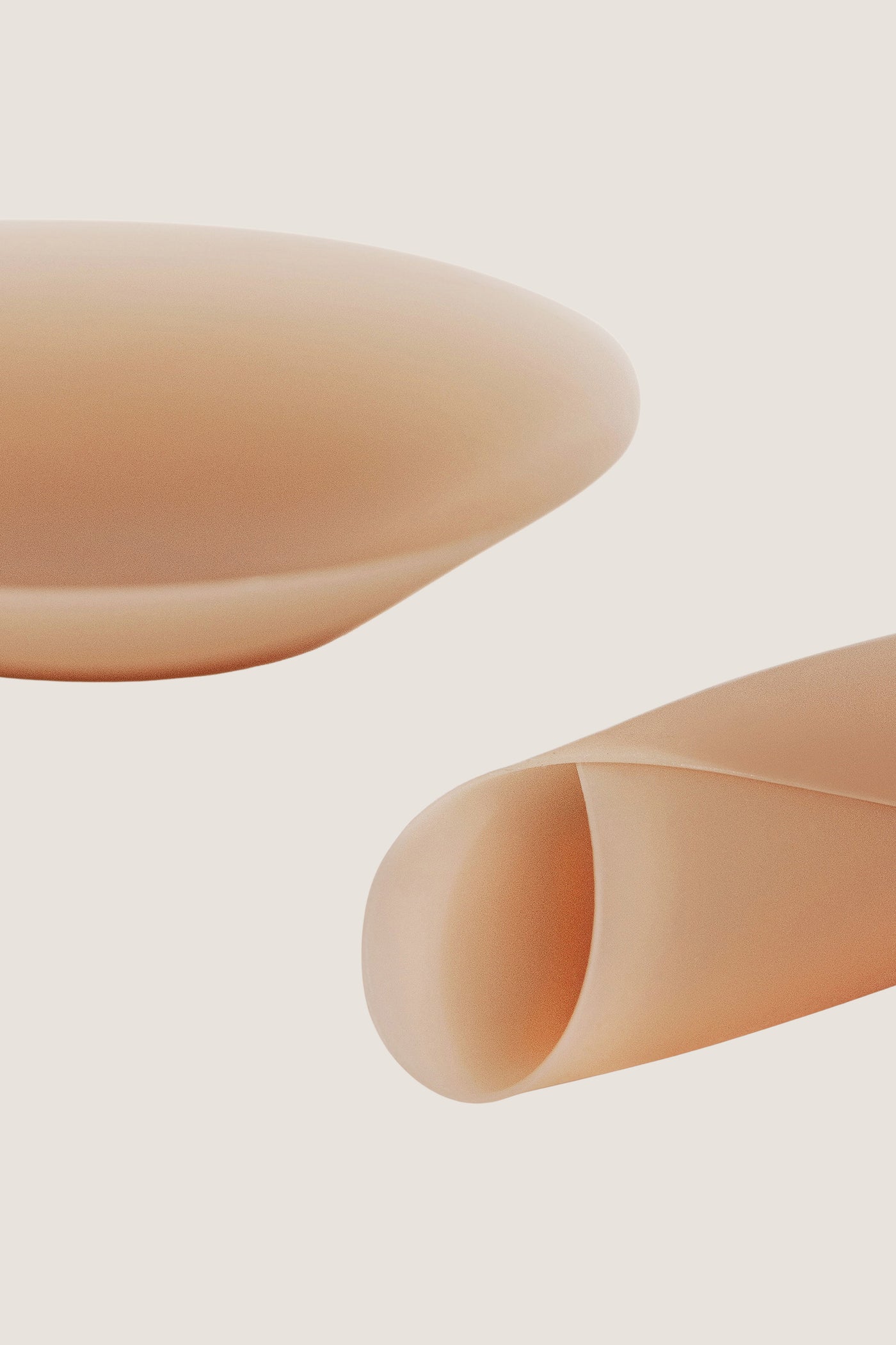 Soft Tan No-Show Nipple Covers 3IN