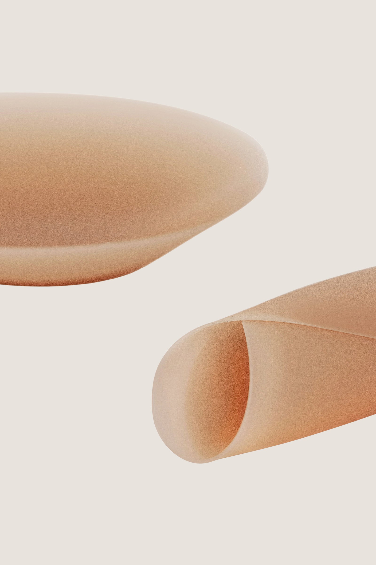 Soft Tan No-Show Nipple Covers 3IN