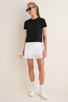 Black Short Sleeve Performance Cotton Sasha Tee