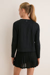 Black Long Sleeve Performance Cotton Sasha Tee