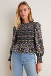 Figgy Floral Smocked Eliana Blouse