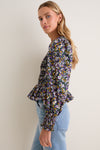 Figgy Floral Smocked Eliana Blouse