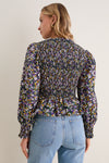 Figgy Floral Smocked Eliana Blouse
