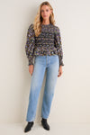 Figgy Floral Smocked Eliana Blouse