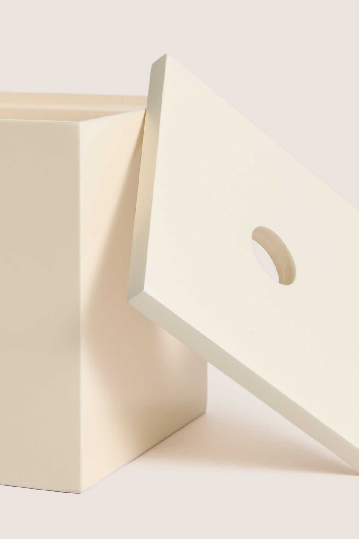 Cream Tissue Box Cover
