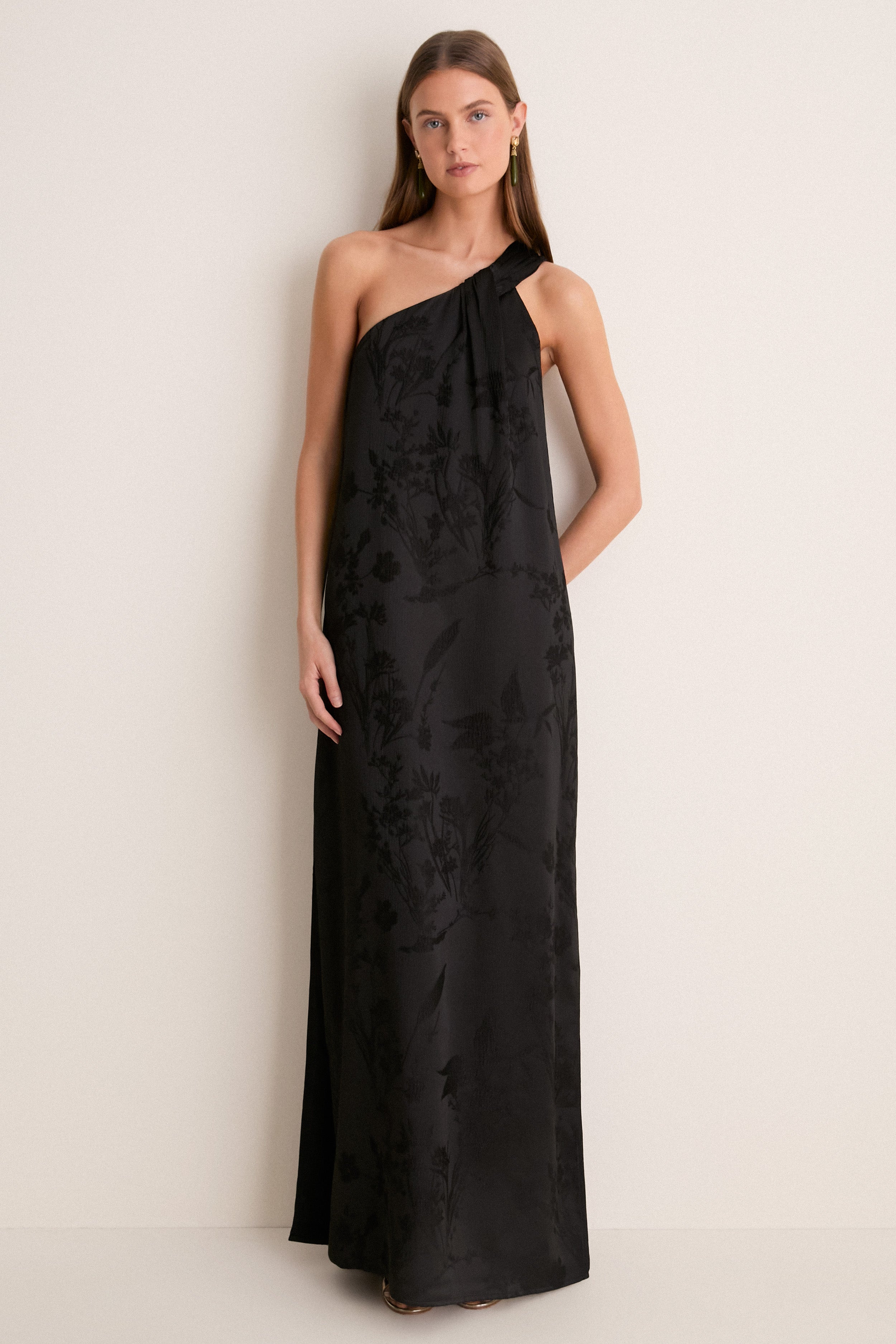 Black Jacquard Soleil Gown | Pomander Place | Tuckernuck