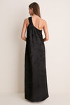Black Jacquard Soleil Gown