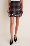 Parlour Plaid Garnet Britt Mini Skirt