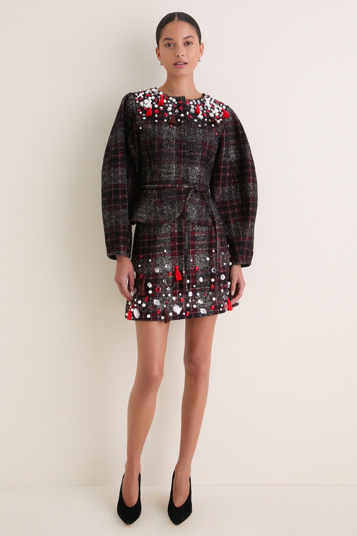 Parlour Plaid Garnet Britt Mini Skirt