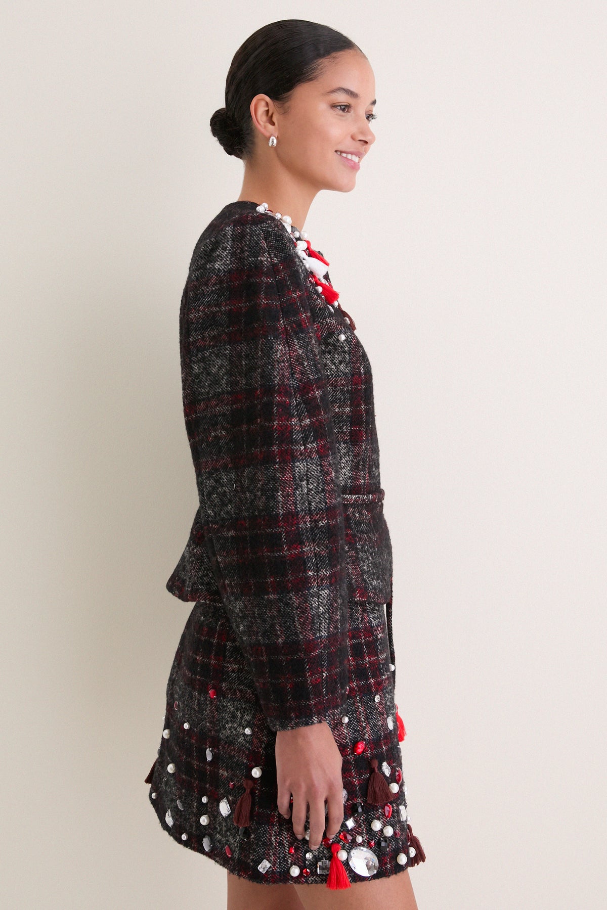 Parlour Plaid Garnet Bonham Jacket