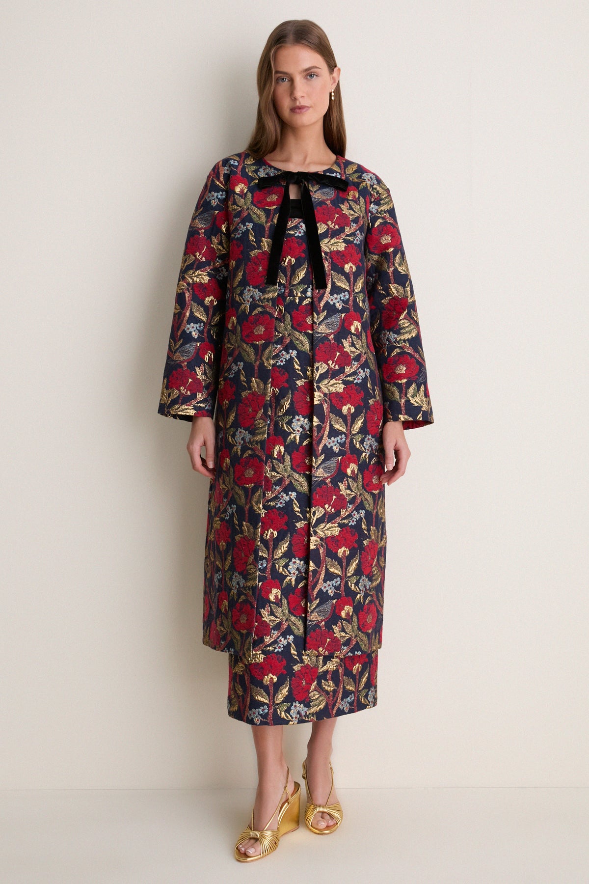 Palais Floral Gold Portman Coat
