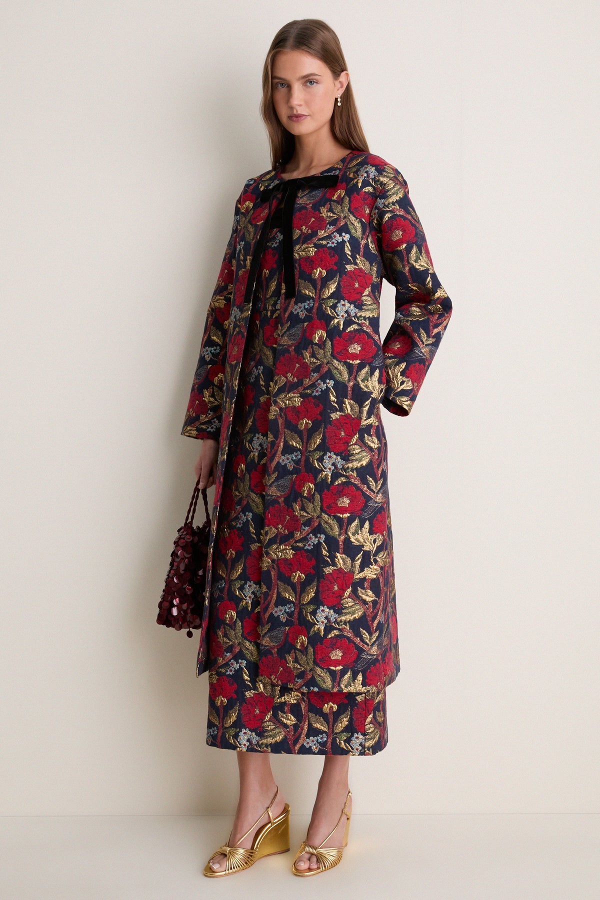 Palais Floral Gold Portman Coat