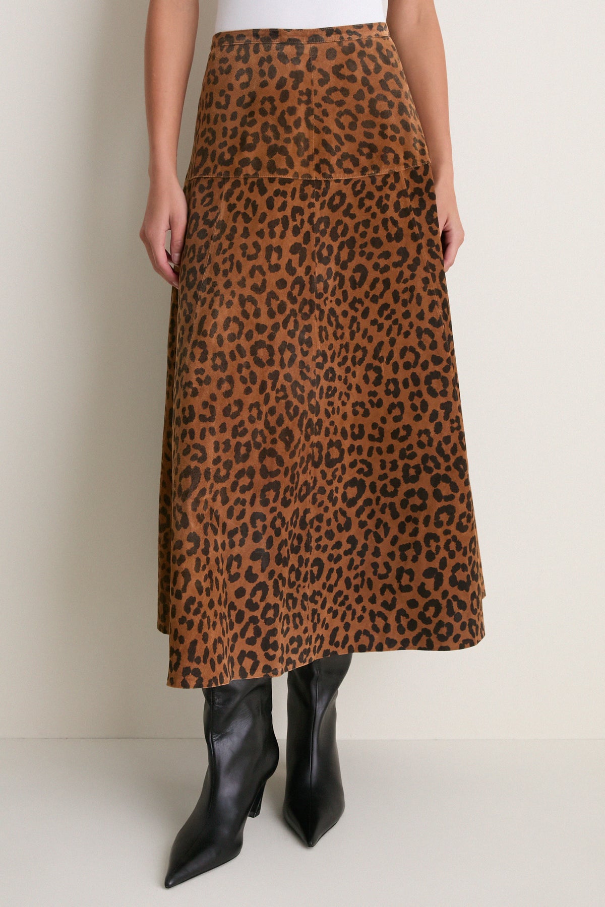 Soho Leopard Camel Ida Skirt